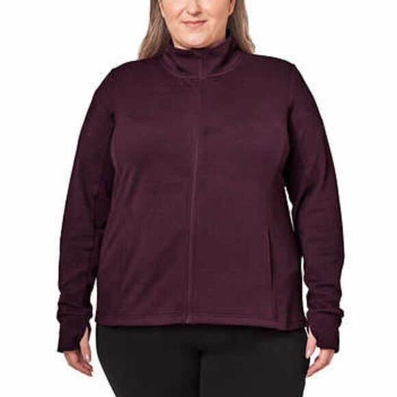 Jackets & Blazers - Mondetta Ladies' Jacquard Full-Zip Jacket XXL Purple New with Tags!‎